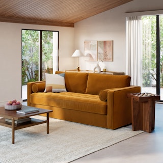 Harmon Checkerboard Side Table - Walnut thumbnail 3