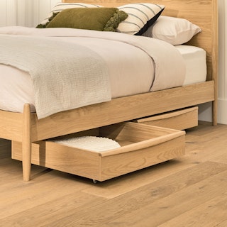Lenia Queen Panel Bed - White Oak thumbnail 4