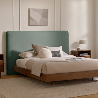 Basi Queen Bed Frame - Walnut thumbnail 2