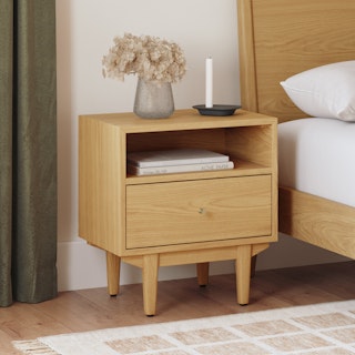 Cooper 1-Drawer Nightstand - Natural Oak thumbnail 3
