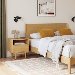 Cooper 1-Drawer Nightstand - Natural Oak thumbnail 4