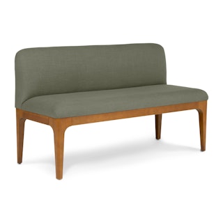 Rosin 53" Armless Banquette - Smoked Oak and Welsh Green thumbnail 4