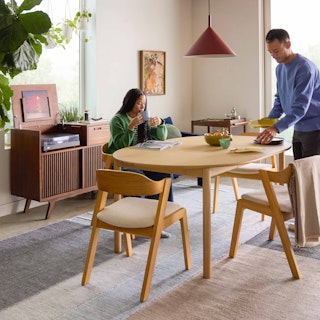 Jokuna 48" Vinyl Media Unit - Walnut thumbnail 3